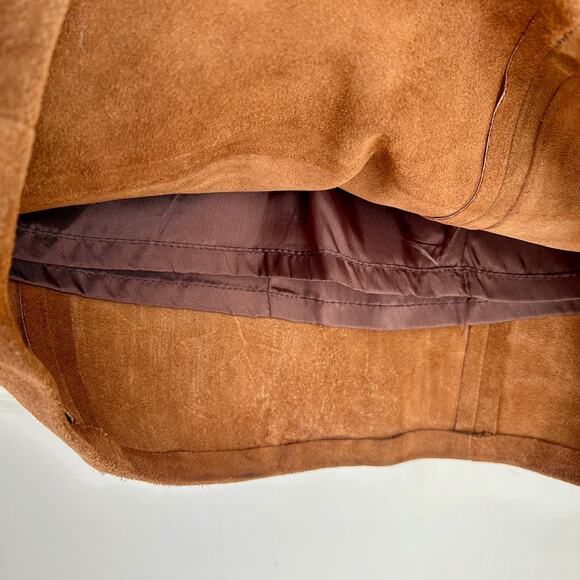 Vintage Tan Suede Mini Skirt Size Small | Western Style | 70's Style - Picture 6 of 7